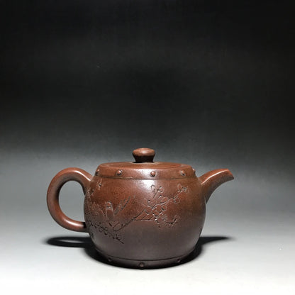 Chinese Yixing Zisha Clay Teapot  Drum Pot  Wang Nanlin 400ml