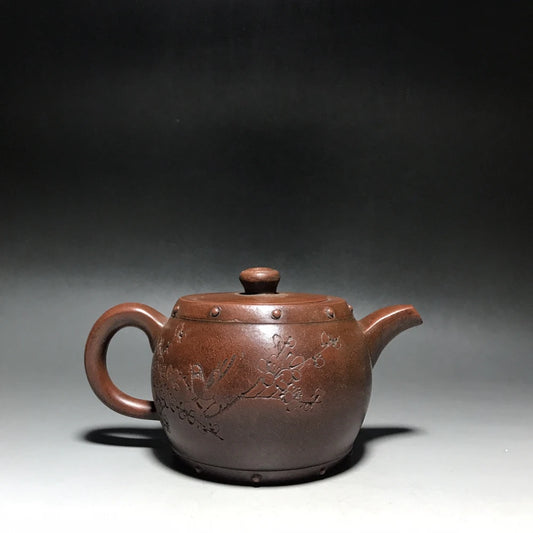 Chinese Yixing Zisha Clay Teapot  Drum Pot  Wang Nanlin 400ml