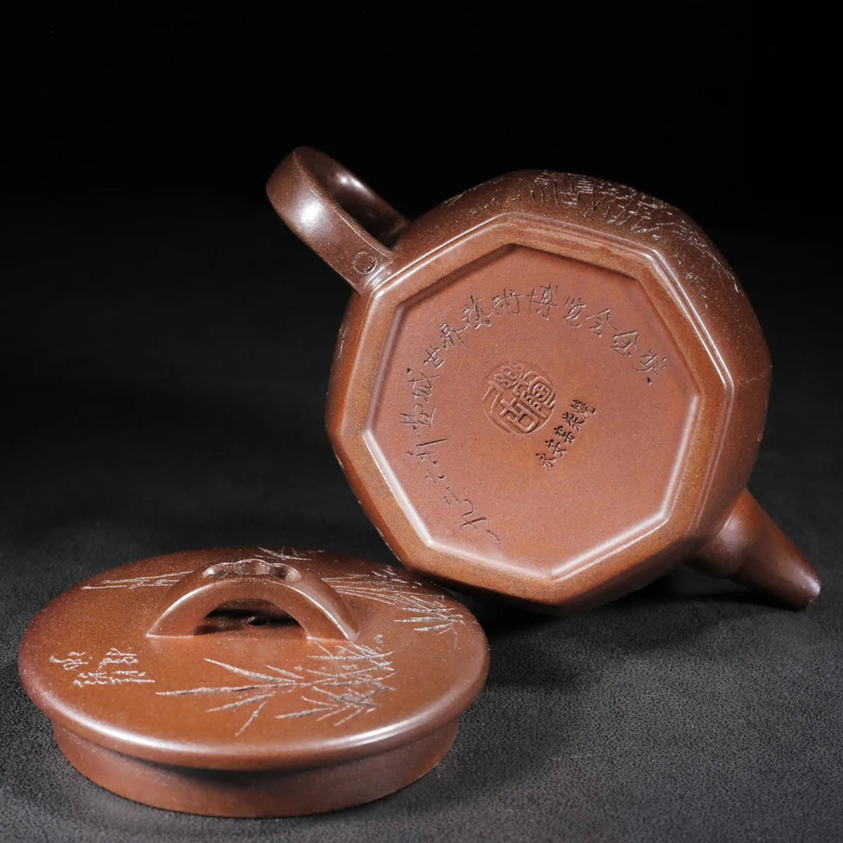 Chinese Yixing Zisha Clay Teapot Duan Mud Kiln Change Hanwa Pot Letaoju 350ml