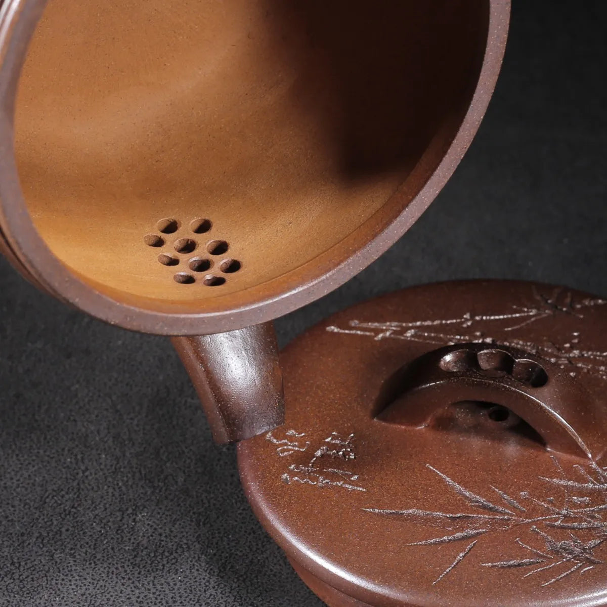 Chinese Yixing Zisha Clay Teapot Duan Mud Kiln Change Hanwa Pot Letaoju 350ml