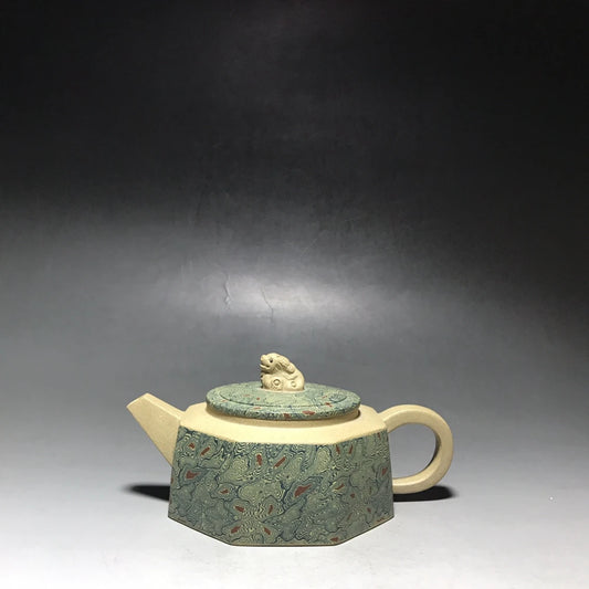 Chinese Yixing Zisha Clay Teapot  Eight Auspicious Auspicions Pot  as shown 250ml