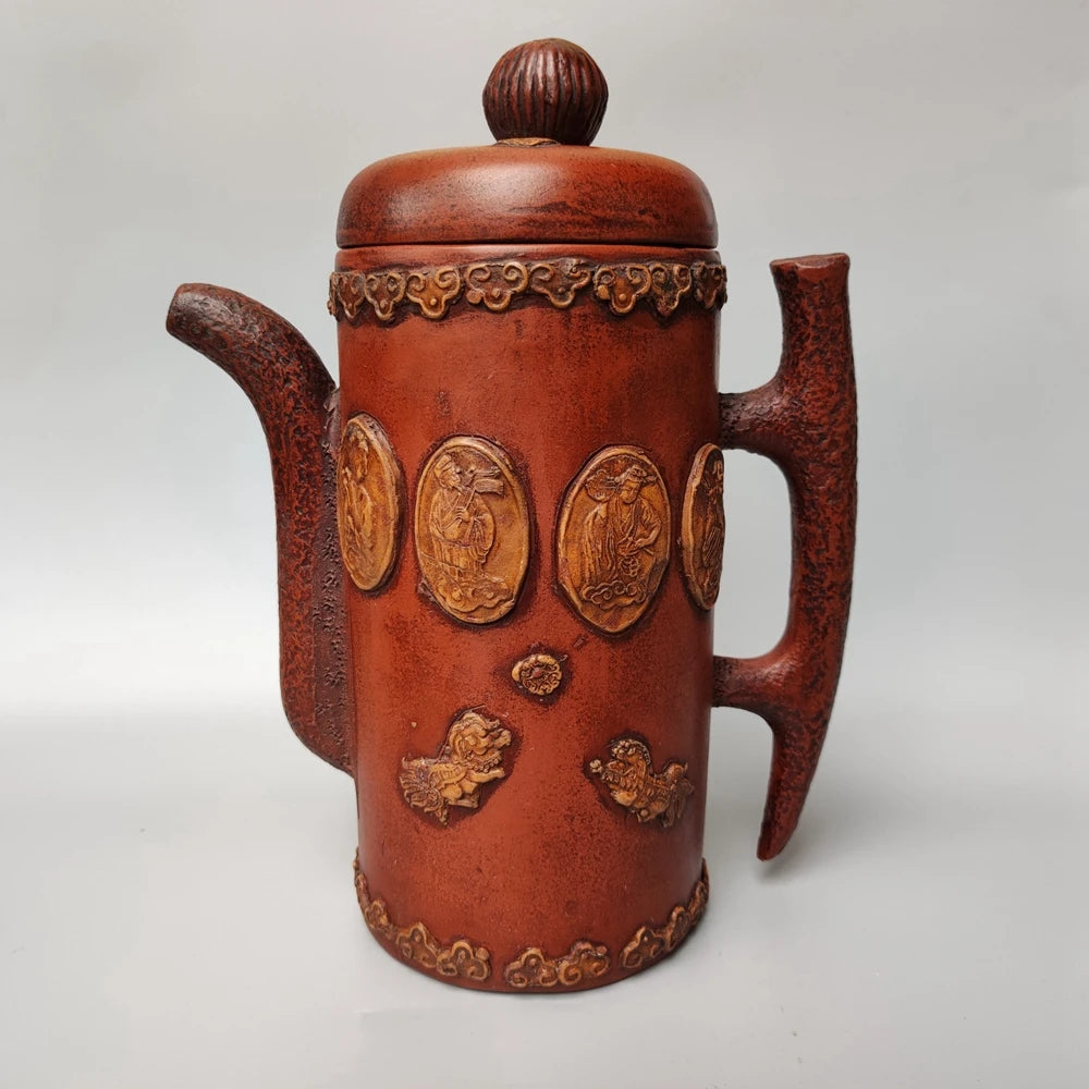 Chinese Yixing Zisha Clay Teapot  Eight Immortal Pot Yang Pengnian 1000ml