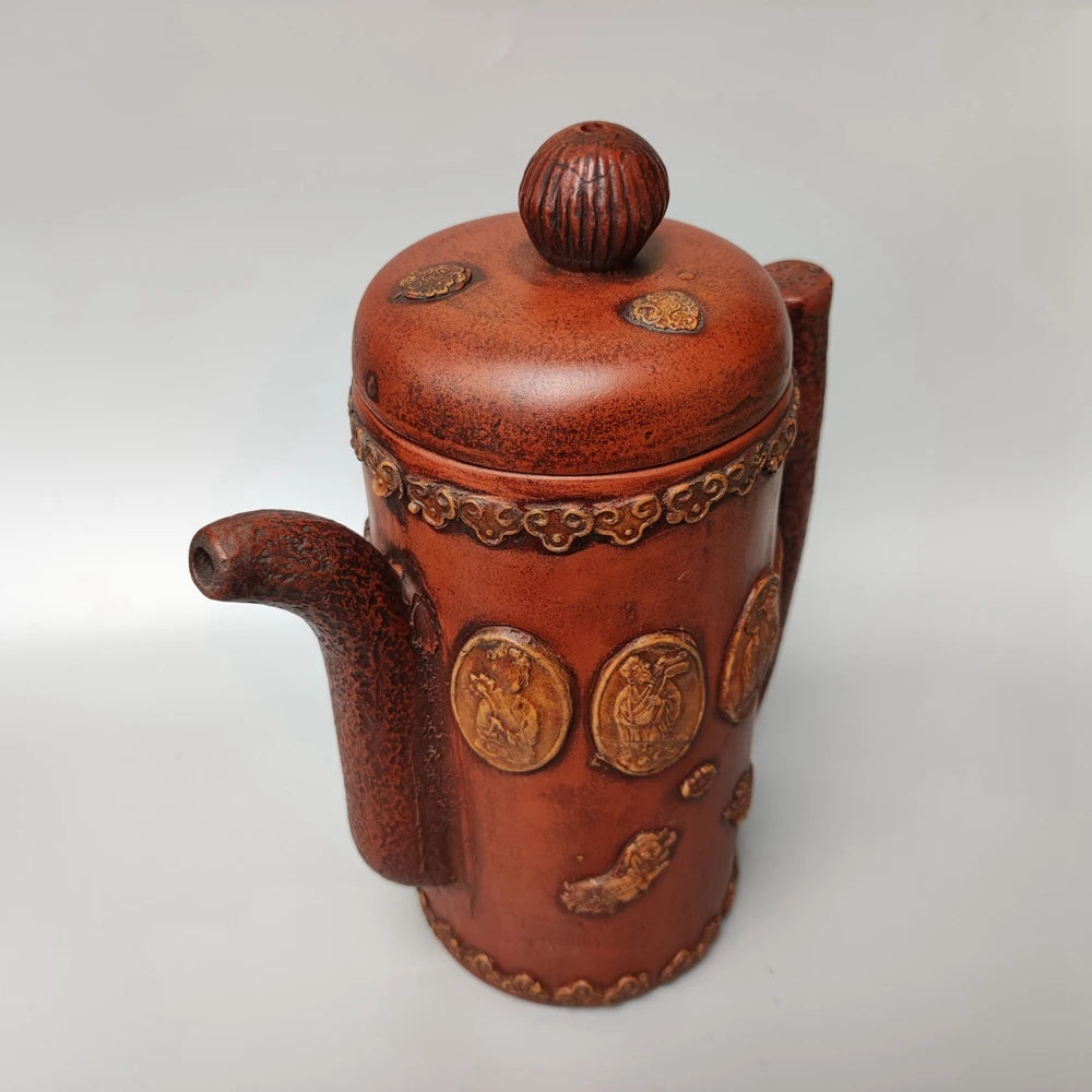 Chinese Yixing Zisha Clay Teapot  Eight Immortal Pot Yang Pengnian 1000ml