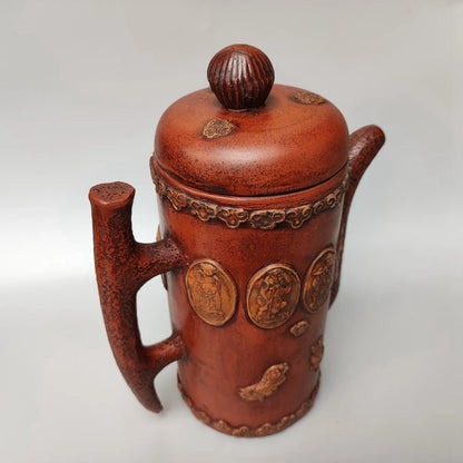 Chinese Yixing Zisha Clay Teapot  Eight Immortal Pot Yang Pengnian 1000ml