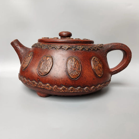 Chinese Yixing Zisha Clay Teapot  Eight Immortals Big Stone Ladle Pot Chen Mingyuan