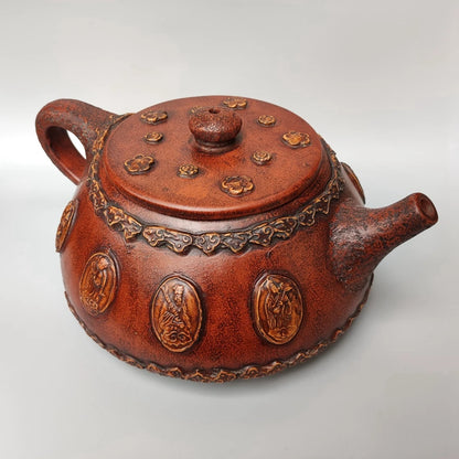Chinese Yixing Zisha Clay Teapot  Eight Immortals Big Stone Ladle Pot Chen Mingyuan