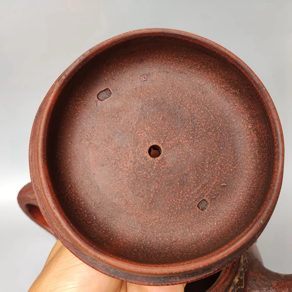 Chinese Yixing Zisha Clay Teapot  Eight Immortals Big Stone Ladle Pot Chen Mingyuan