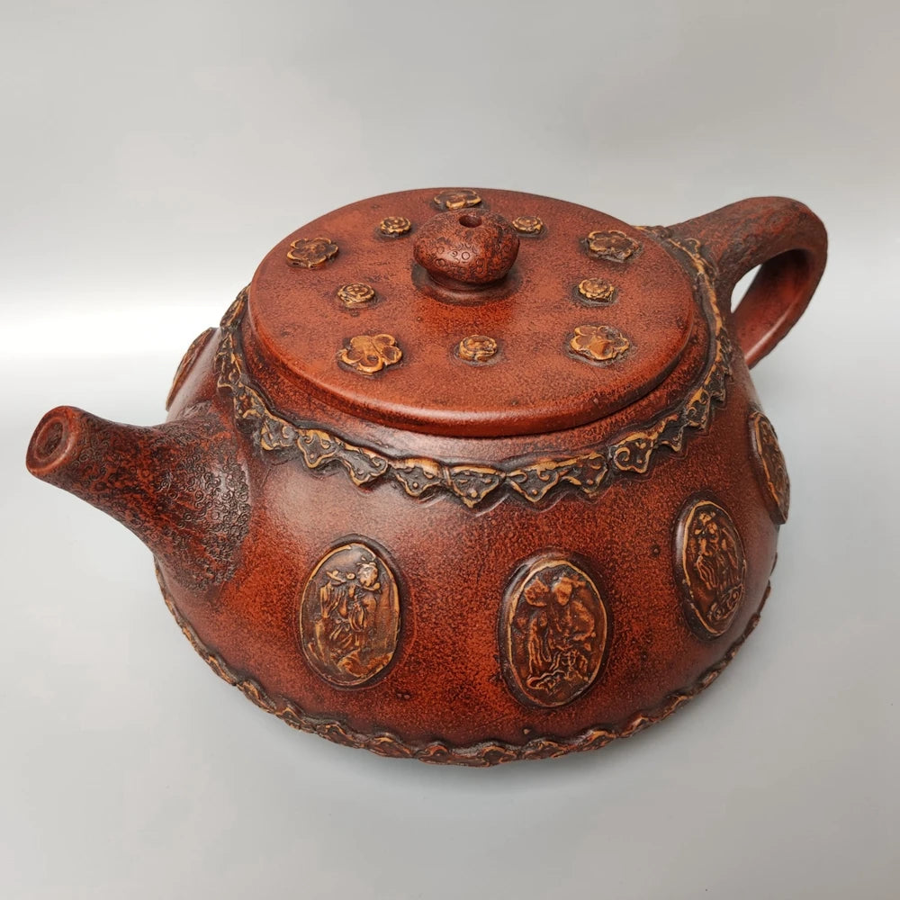 Chinese Yixing Zisha Clay Teapot  Eight Immortals Big Stone Ladle Pot Chen Mingyuan
