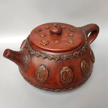 Chinese Yixing Zisha Clay Teapot  Eight Immortals Big Stone Ladle Pot Chen Mingyuan