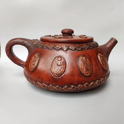 Chinese Yixing Zisha Clay Teapot  Eight Immortals Big Stone Ladle Pot Chen Mingyuan