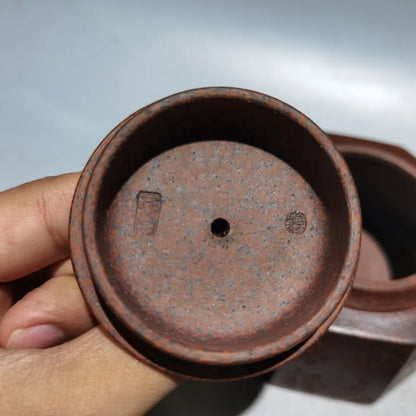 Chinese Yixing Zisha Clay Teapot  Eightfold Beast Zun Pot Gu Jingzhou 240ml