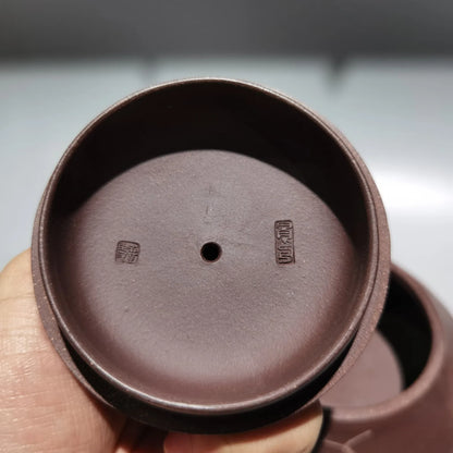 Chinese Yixing Zisha Clay Teapot  Engraved Hantang stone ladle Pot Gu Jingzhou 360ml