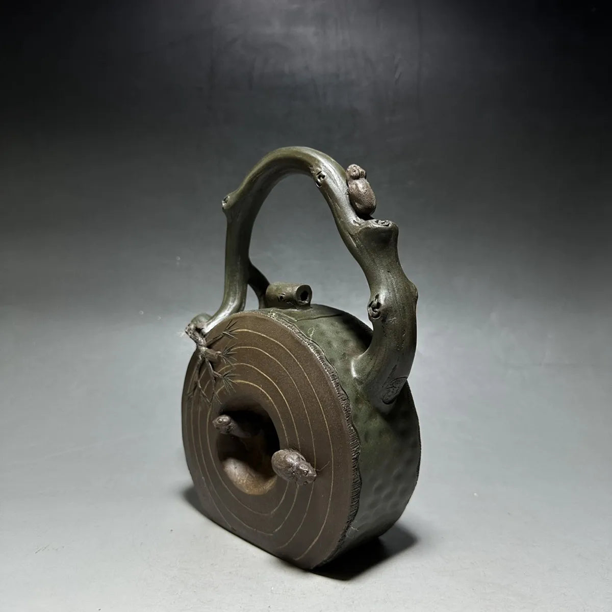 Chinese Yixing Zisha Clay Teapot  Five Rats Pull Wealth Pot Jiang Rong 480ml