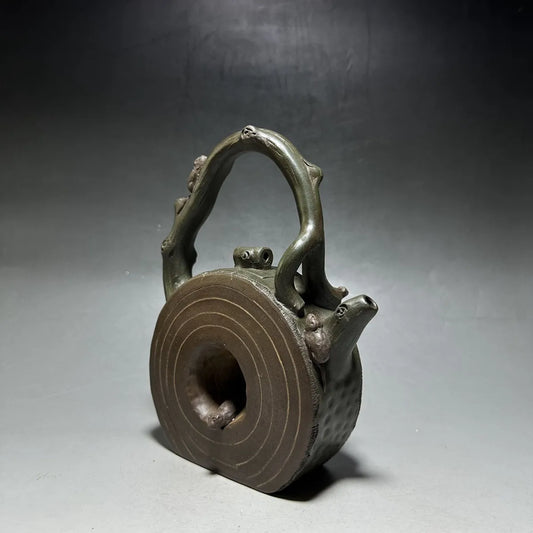 Chinese Yixing Zisha Clay Teapot  Five Rats Pull Wealth Pot Jiang Rong 480ml