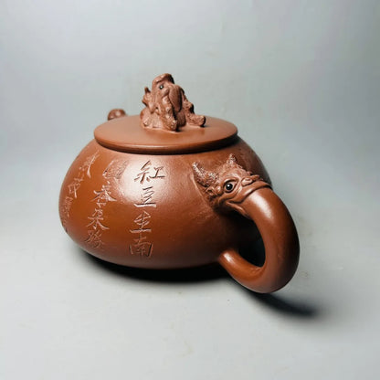 Chinese Yixing Zisha Clay Teapot  Flying Dragon in the Sky Pot Gu Jingzhou 500ml