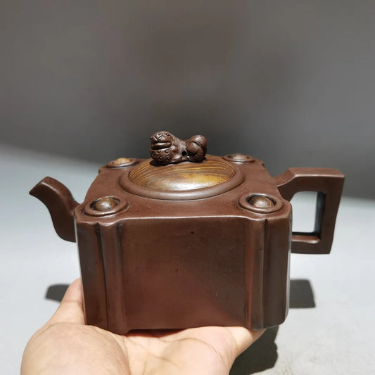 Chinese Yixing Zisha Clay Teapot  Fortune comes and goes Pot Wang Youlan 450ml