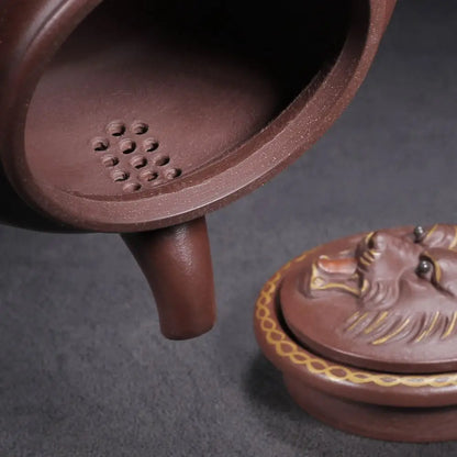 Chinese Yixing Zisha Clay Teapot  Fortune comes and goes Pot Yixing Shushan Ceramic Production Cooperative 350ml
