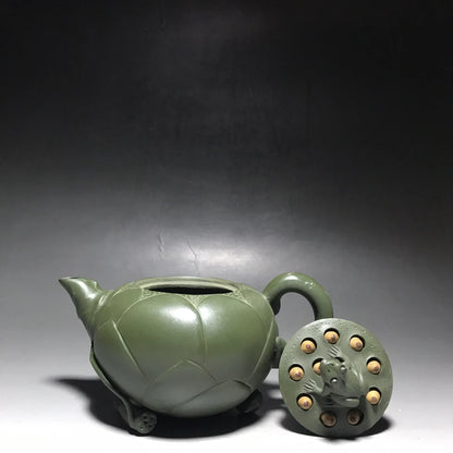 Chinese Yixing Zisha Clay Teapot  Frog Lotus Seed Pot Jiang Rong 350ml