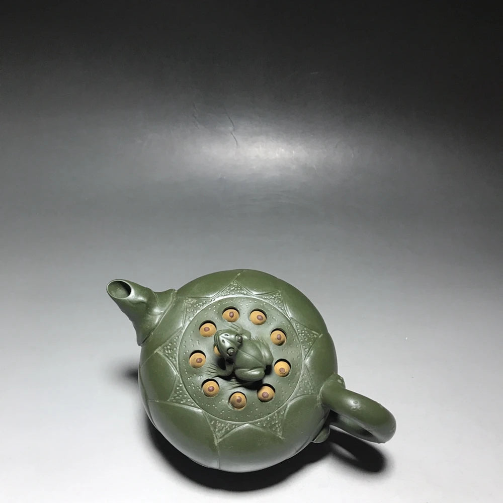 Chinese Yixing Zisha Clay Teapot  Frog Lotus Seed Pot Jiang Rong 350ml