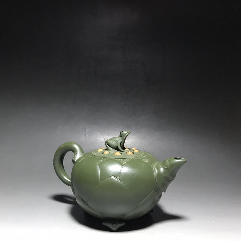 Chinese Yixing Zisha Clay Teapot  Frog Lotus Seed Pot Jiang Rong 350ml