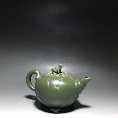 Chinese Yixing Zisha Clay Teapot  Frog Lotus Seed Pot Jiang Rong 350ml