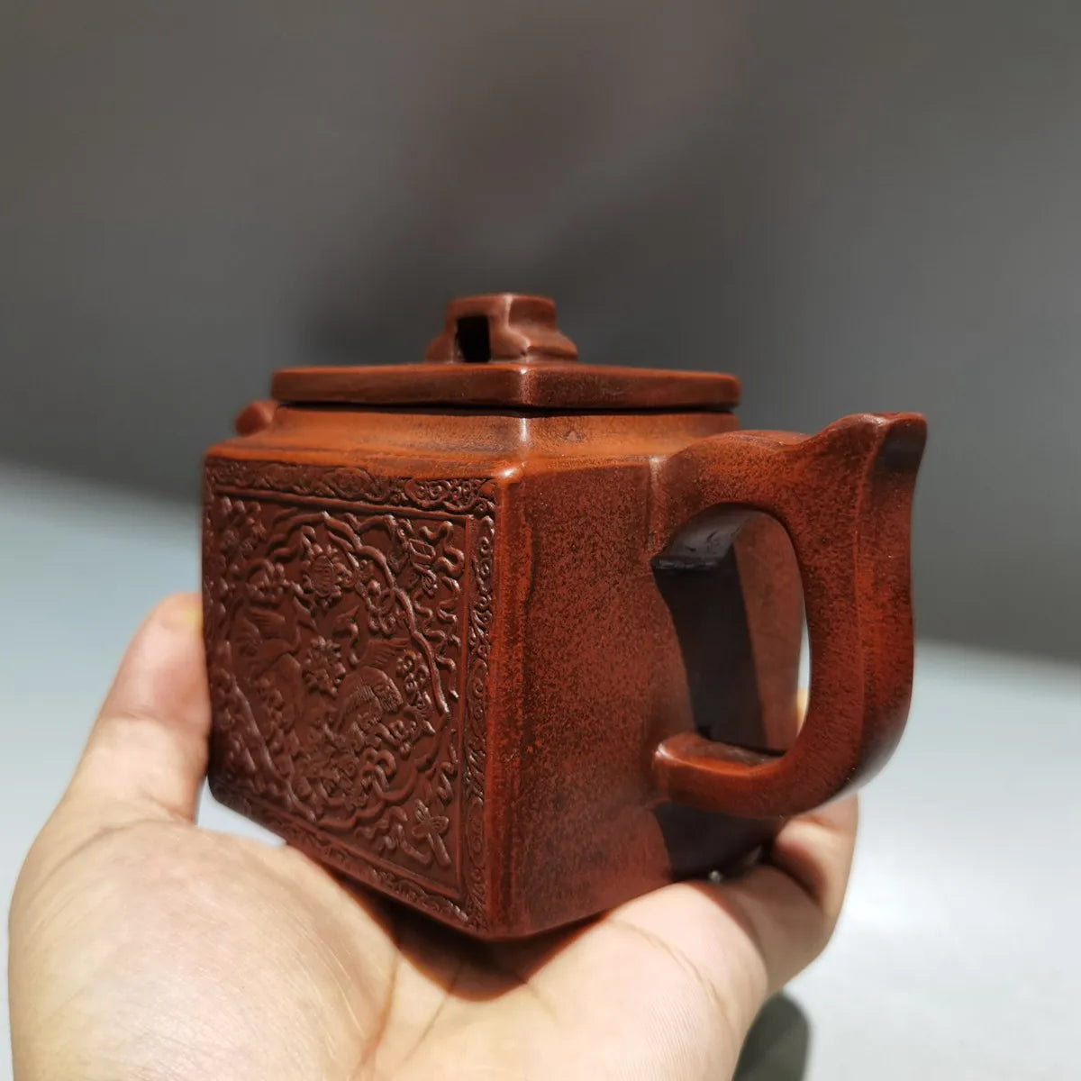 Chinese Yixing Zisha Clay Teapot  Fu Shou Shuangquan Pot Chen Mingyuan 260ml