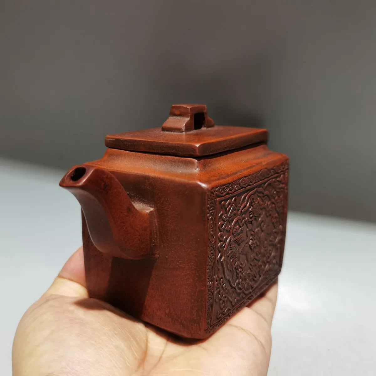 Chinese Yixing Zisha Clay Teapot  Fu Shou Shuangquan Pot Chen Mingyuan 260ml