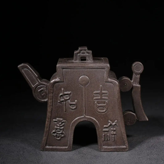 Chinese Yixing Zisha Clay Teapot  Fugui Yisheng Pot Jingzhou made pottery 400ml