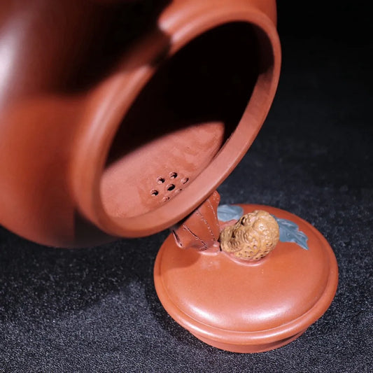 Chinese Yixing Zisha Clay Teapot  Fushou Pot Chen Mingyuan 450ml
