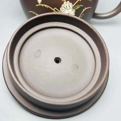 Chinese Yixing Zisha Clay Teapot  Gilded Han Tile Pot Zhou Junjian 280ml