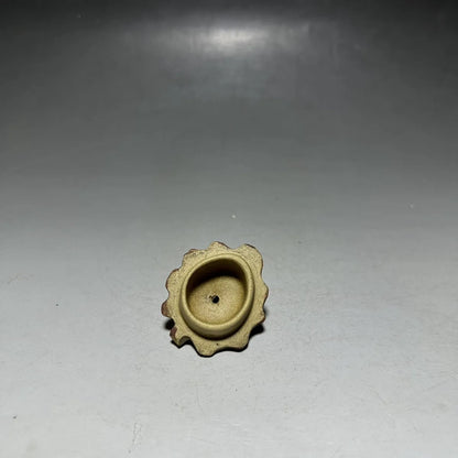 Chinese Yixing Zisha Clay Teapot  Golden Melon Lifting Beam Pot Wang Yinxian 350ml