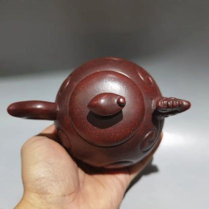 Chinese Yixing Zisha Clay Teapot  Golden Rooster Kiln Transformation Pot Gu Jingzhou Raw ore slope reducing mud 360ml