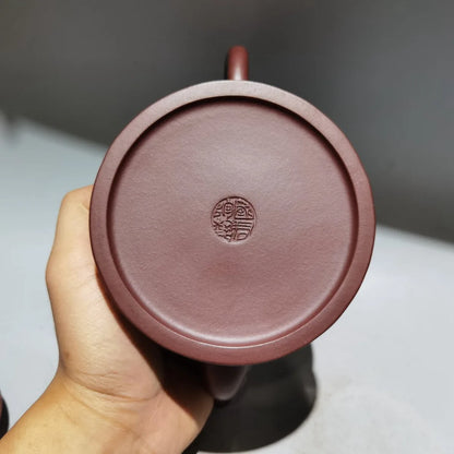 Chinese Yixing Zisha Clay Teapot  Golden Tai Chi Pot Zhou Guojun 420ml