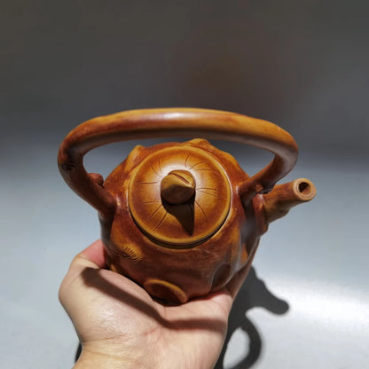 Chinese Yixing Zisha Clay Teapot  Gongchun Lifting Beam Pot  Gongchun 260ml