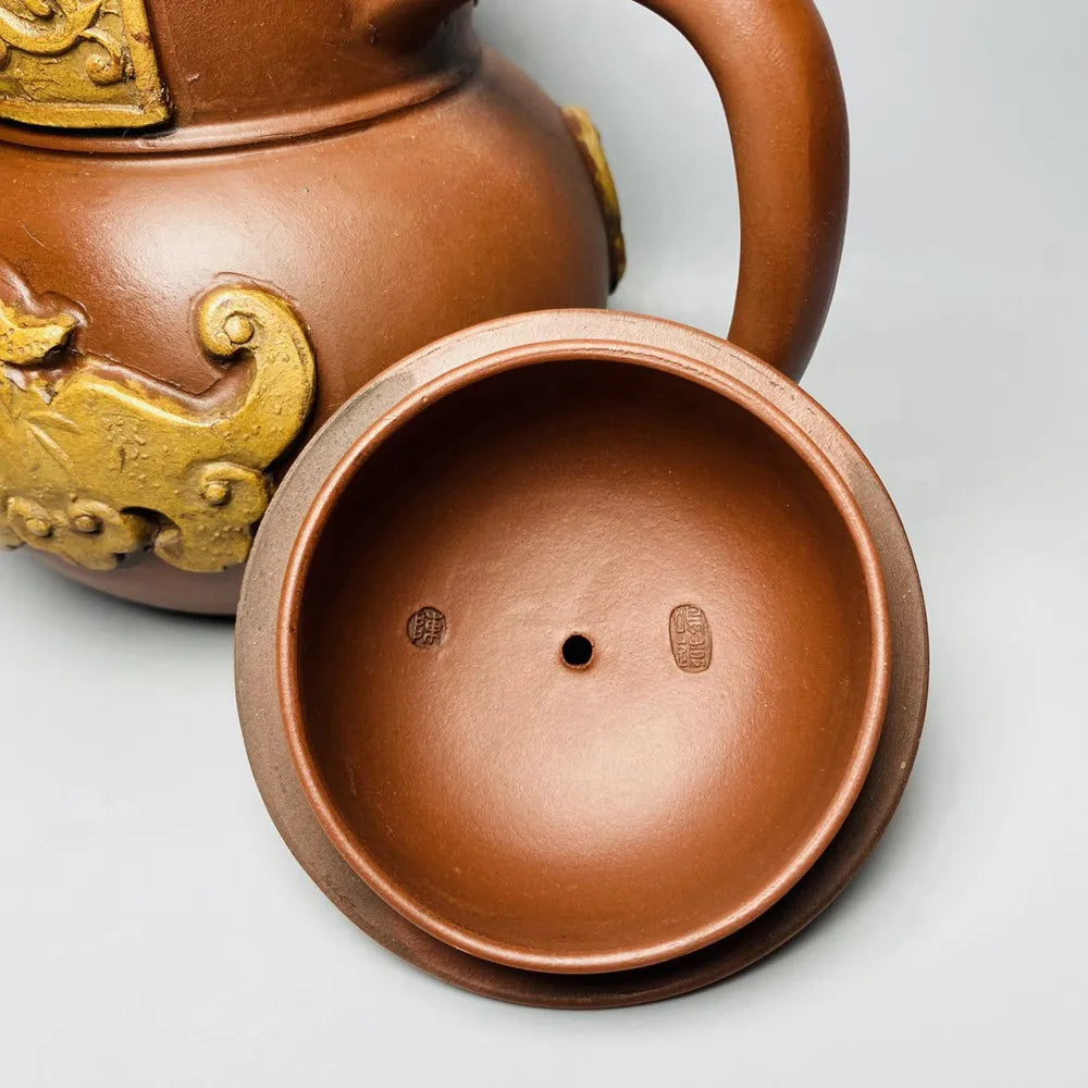 Chinese Yixing Zisha Clay Teapot  Gourd Pot Chen Mingyuan 500ml