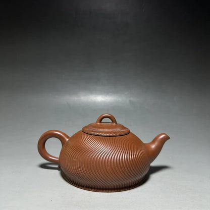 Chinese Yixing Zisha Clay Teapot  Gourd Pot Gu Jingzhou 450ml