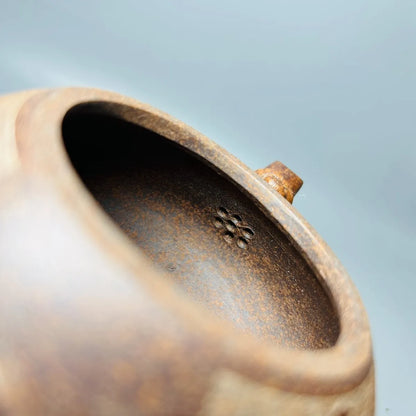 Chinese Yixing Zisha Clay Teapot Gu Long Kiln Chai Shao Double Dragon Pot Gu Jingzhou 400ml