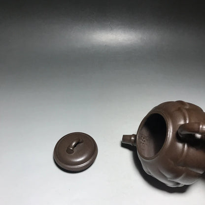 Chinese Yixing Zisha Clay Teapot  Half Moon Bamboo Joint Pot Gu Jingzhou 220ml
