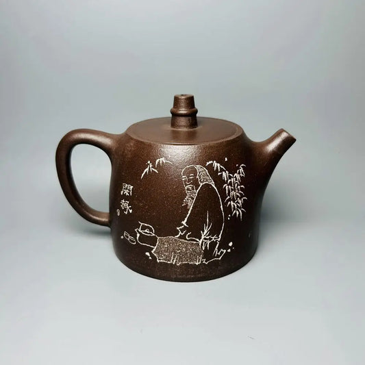 Chinese Yixing Zisha Clay Teapot  Handuo Pot Li Bifang 260ml