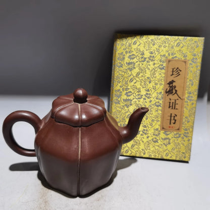 Chinese Yixing Zisha Clay Teapot  Hetianxia Pot Gu Jingzhou 400ml