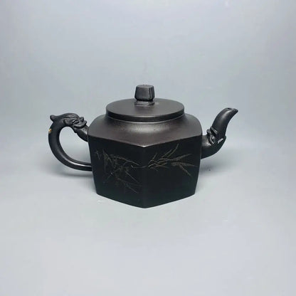 Chinese Yixing Zisha Clay Teapot  Hexagonal Dragon Pot Gu Jingzhou 360ml