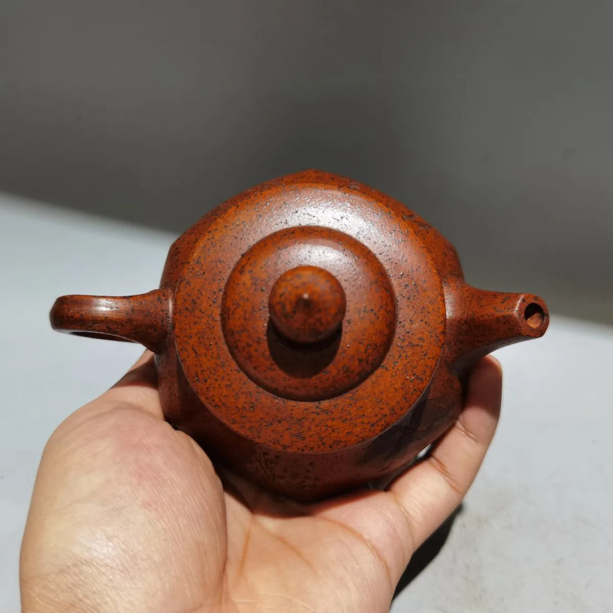 Chinese Yixing Zisha Clay Teapot Hexagonal Pot Gu Jingzhou 260ml
