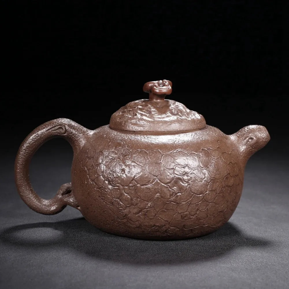 Chinese Yixing Zisha Clay Teapot  Hexagonal Pot Jinding trademark 500ml