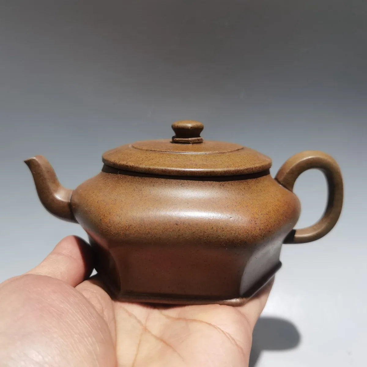 Chinese Yixing Zisha Clay Teapot  Hexagonal Pot State Guesthouse Gift 360ml