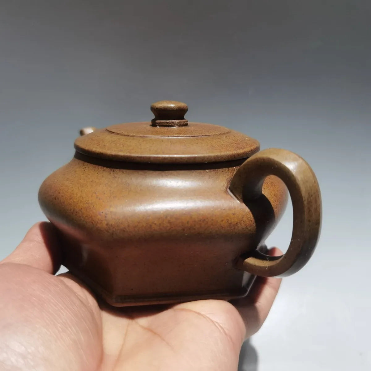 Chinese Yixing Zisha Clay Teapot  Hexagonal Pot State Guesthouse Gift 360ml