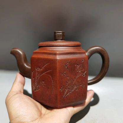 Chinese Yixing Zisha Clay Teapot  Hexagonal Pot Zong Benheng 400ml