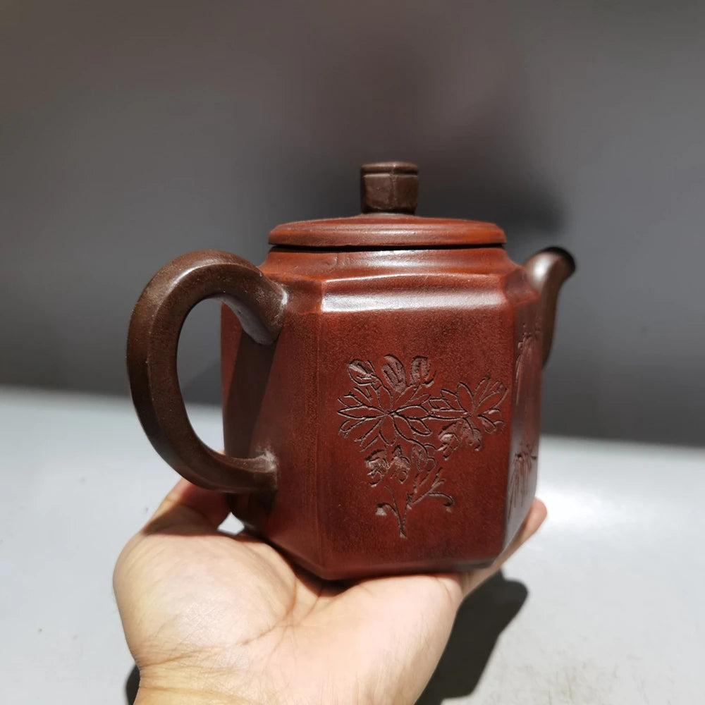 Chinese Yixing Zisha Clay Teapot  Hexagonal Pot Zong Benheng 400ml