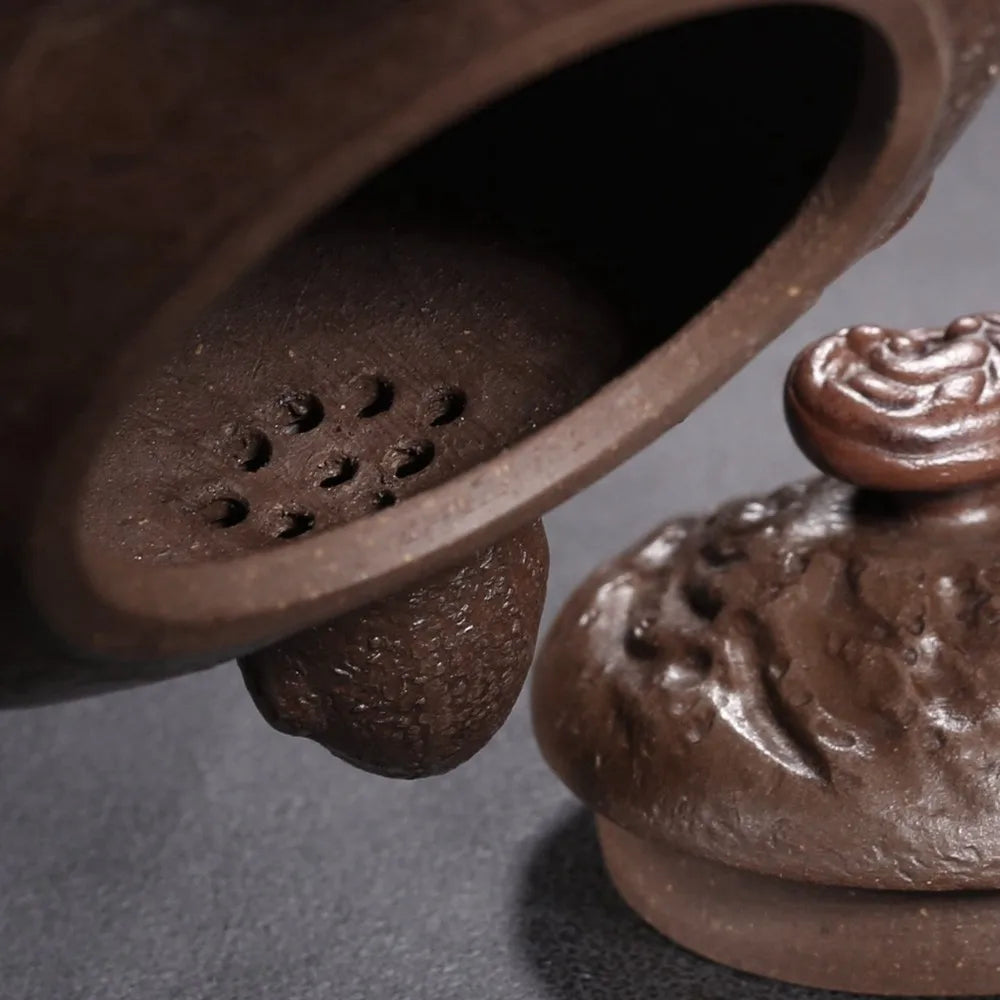 Chinese Yixing Zisha Clay Teapot  Hidden Dragon Pot Chen Guoliang 300ml