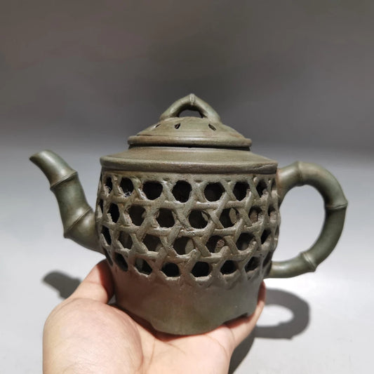 Chinese Yixing Zisha Clay Teapot  Hollow Pot Chen Mingyuan 320ml