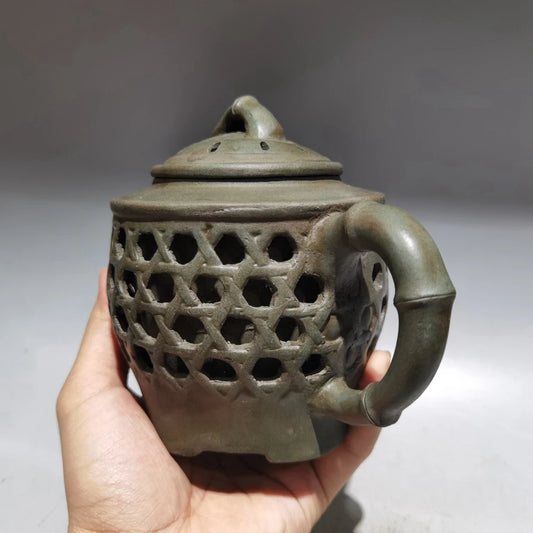 Chinese Yixing Zisha Clay Teapot  Hollow Pot Chen Mingyuan 320ml